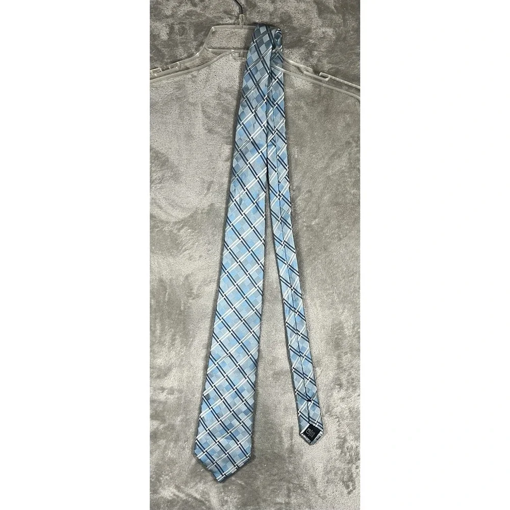 Lot Of 5 Men's Ties Silk Geoffrey Beene Crazy Horse‎ Kenneth Cole Saxony 28 & 29